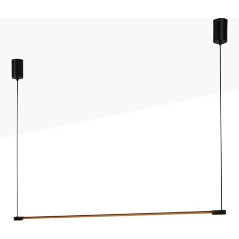 Barcelona Led – Suspension linéaire NICK 22W – Hauteur réglable jusqu'à 1,3 mètre – Éclairage LED économe en énergie – Diffuseur anti-éblouissement