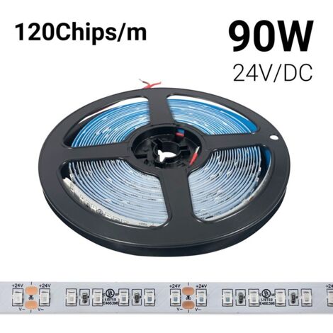 Ruban LED 24V DC - 18W/m - Couleurs - 10mm - IP20 - Rouleau de 5