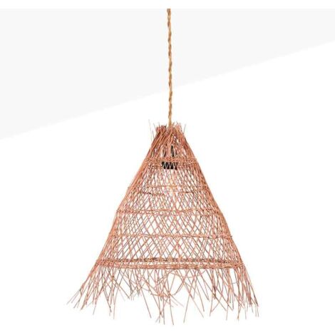 Barcelona Led – Suspension en osier 'Willow' – Fabrication artisanale – Ø 600 mm – Hauteur réglable jusqu'à 1,3 m – Pour intérieur – 220-240 V AC