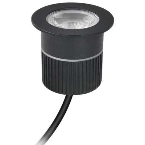 Barcelona Led – Spot encastrable extérieur sol 4,5W – IP67 pour résistance à l'eau – Blanc chaud 3000K – Ø65mm pour installation facile - 220V-AC