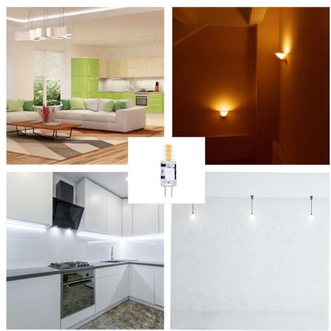 Ampoule LED G4 2W bi-pin silicone 12V AC/DC - Blanc Neutre (1/2)