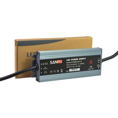 Transformateur étanche 12V 60W IP67
