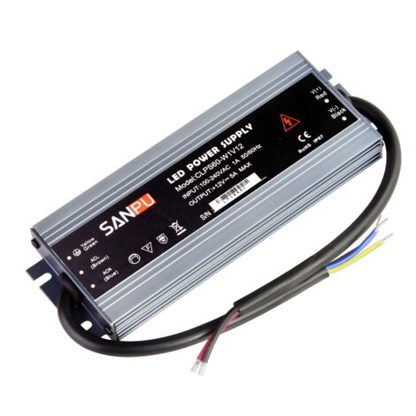 Transformateur étanche 12V 60W IP67
