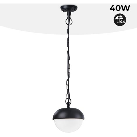 Suspension extérieure de jardin "Mia" E27 IP44 - Noir (1/5)
