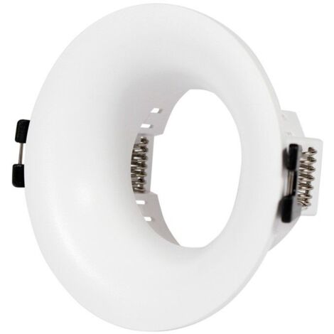 Barcelona Led – Support spot encastré pour ampoule GU10/MR16 – Coupe Ø70mm – Polycarbonate résistant – Installation rapide avec ressorts