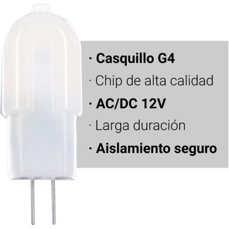 Ampoule LED G4 1.8W Bi-Pin 12V-DC/AC