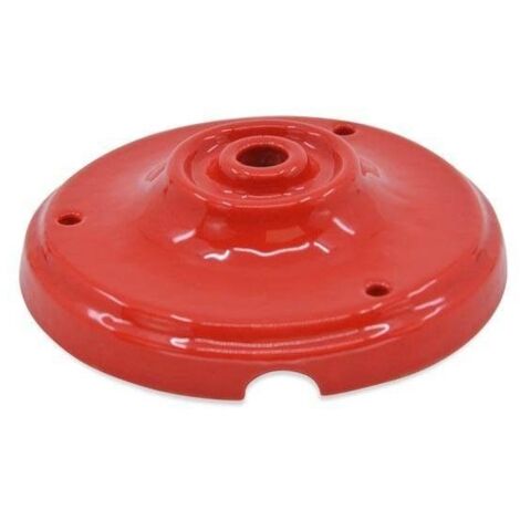 Barcelona Led – Rosace en céramique Canopi rouge 100mm – Hauteur 30mm – Fixation 3 trous – Pour éclairage personnalisé