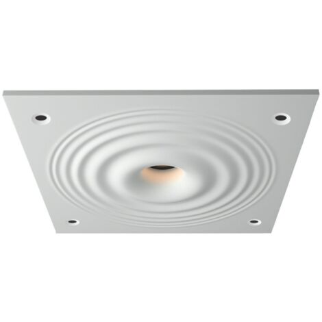 Downlight en plâtre à effet d'ondulations d'eau 300x300mm - GU10