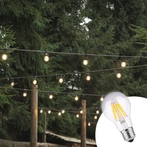Ampoule LED E27 8W A60 Filament Clear - Blanc Neutre