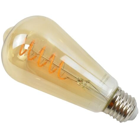 Ampoule LED Cristal Moderne - Fumé 4W E27 G125 - Dimmable par
