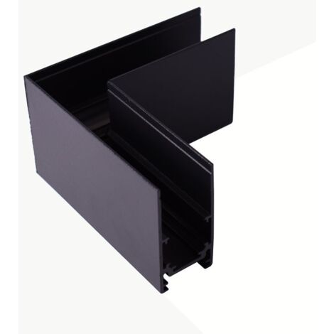 Connecteur en L pour rails magnétiques en saillie 20mm - - Noir (1/5)