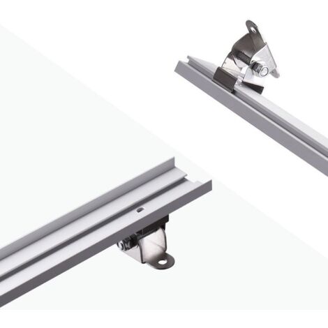 Profilé En C Aluminium M8 Percé 2m – Anodisé Argent – Avec 10 Vis – Rainure 8 Mm – Idéal Pour Table Fraisage, Structure, Fixation M8