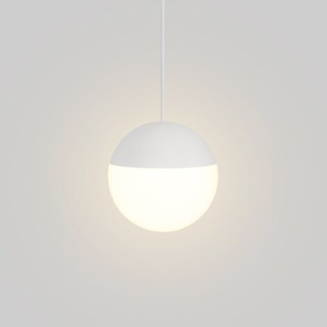 Suspension LED sphérique "ASTRO" - 9W - Lumière chaude - Blanc (1/5)