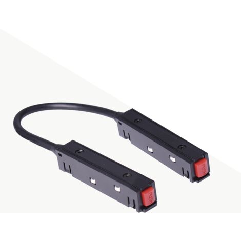 Connecteur d'angle pour rail magnétique 20mm - Noir