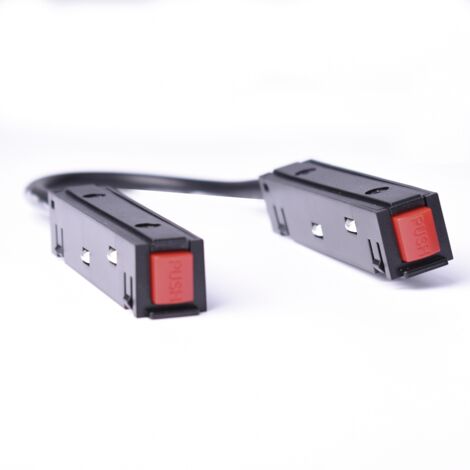 Connecteur d'angle pour rail magnétique 20mm - Noir