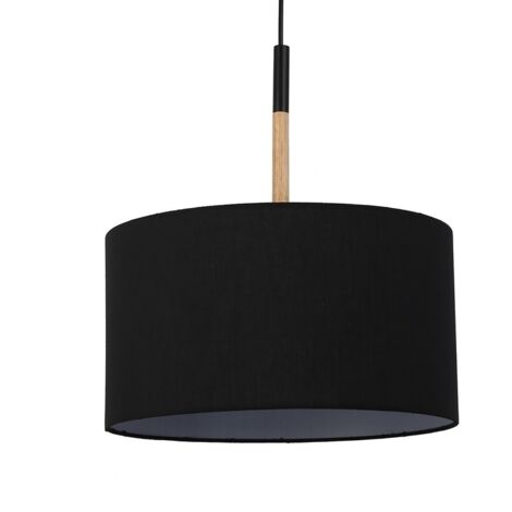 Barcelona Led – Plafonnier suspendu noir 60cm – E27 – Installation facile – Éclairage personnalisable pour salons et bureaux (1/5)