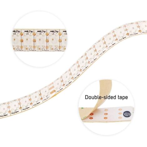Ruban LED intelligent IC RGB 5V DC - IP20 - 21,6W/m - 144 LED/m