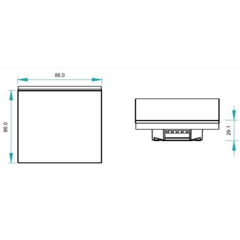 Interrupteur tactile CCT 12-24V-DC (4 zones) DALI DUAL TOUCH