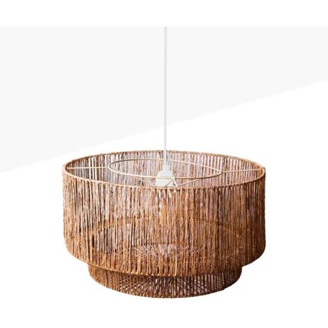 Suspension en fibres de jute "Bali" - Blanc