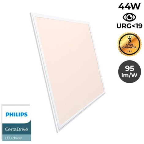 Lot de 4 - Panneau LED 60x60 extra-plat - Driver Philips - 44W - - Blanc Chaud