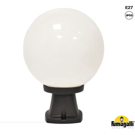 Lanterne sur pied extérieure à sphère opale FUMAGALLI - Noir