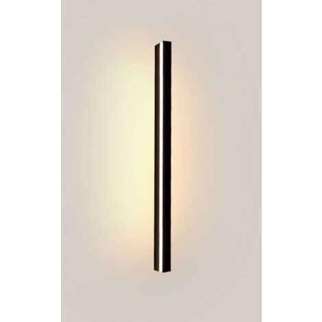 Applique murale linéaire LED intégrée - 33W - 150cm - IP20 - Noir