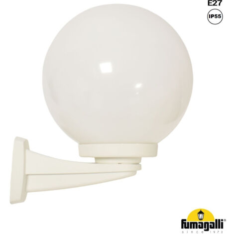 Applique murale d'extérieur sphérique FUMAGALLI "Nardo/G250" - - Blanc