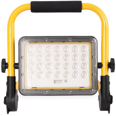 Projecteur LED 40W pour chantier portable - IP65 - 6000K - Blanc Froid