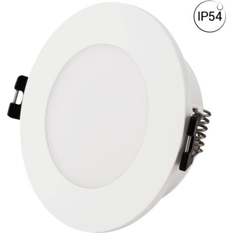 Collerette downlight étanche ronde pour ampoule GU10 / MR16 - - Blanc