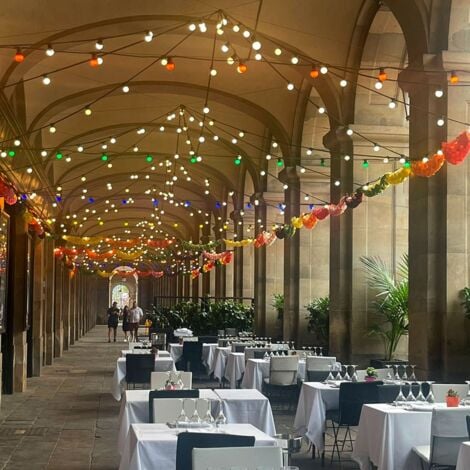 Guirlande guinguette extérieur 6.5m connectable en série