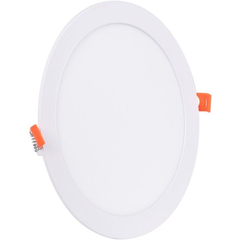 Barcelona Led – Downlight LED rond extra-plat 20W – Couleur blanc chaud – Diamètre de coupe Ø 225mm – Éclairage uniforme sans zones sombres