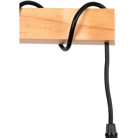 Lampadaire en bois et osier "Frankie" - E27