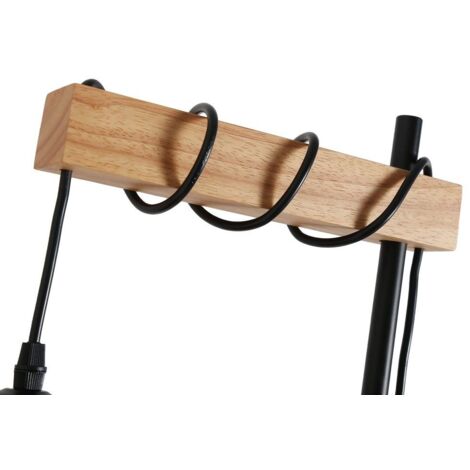 Lampadaire en bois et osier "Frankie" - E27