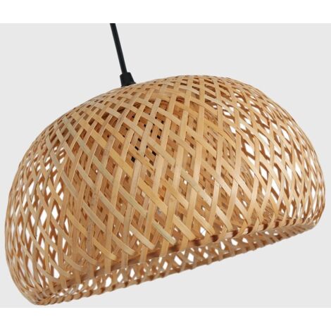 Lampadaire en bois et osier "Frankie" - E27