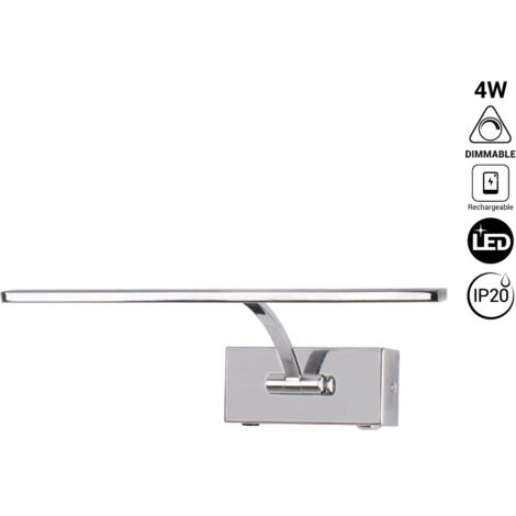 Barcelona Led – Applique murale LED dimmable 4W – Batterie rechargeable – Autonomie 6-7h – Angle 120° – IRC >80 pour éclairage optimal