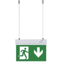 Bloc autonome d'éclairage de sécurité avec pictogramme "SORTIE