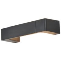 Applique murale bidirectionnelle LED "Etso" - 6W - 3000K - 30cm - Noir
