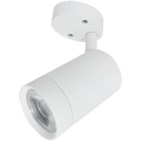 Barcelona Led – Spot orientable GU10 blanc – Angle d'ouverture 36° – Pour installation murale ou plafond – IP20 pour usage intérieur
