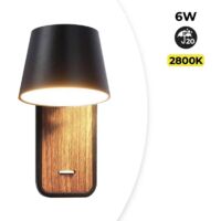 Barcelona Led – Applique murale LED orientable 6W – 520 lumens – Blanc mat – Spot 350° – Température couleur 2700K – Design scandinave