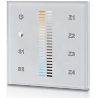 Interrupteur tactile CCT 12-24V-DC (4 zones) DALI DUAL TOUCH