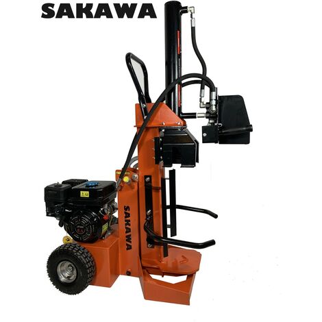 SAKAWA Holzspalter AS15TG – Benzinmotor 6.5 PS, 15 Tonnen, Für Scheite Bis 52 Cm Länge, Inkl. Öl
