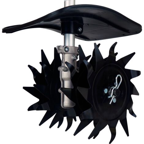 Sakawa – Accessoire pour motobineuse barre 26mm – Transmission carrée 7mm – Deux lames haute résistance – Profondeur de travail 15cm (1/5)