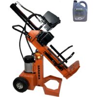 Sakawa – Fendeuse de bûches électrique 15T – Longueur max 52 cm – Diamètre max 35 cm – Moteur 3 kW – Huile hydraulique incluse