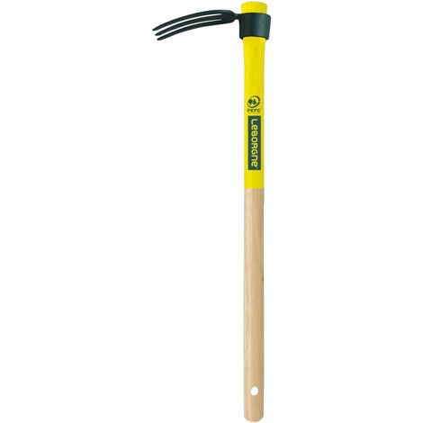 Kompakter 3-Zahn-Haken - 50 cm Holzstiel, 100 % PEFC-zertifiziert Leborgne
