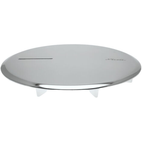 [411749] Capot métal Nicoll chromé brillant pour bonde receveur de douche (1/5)