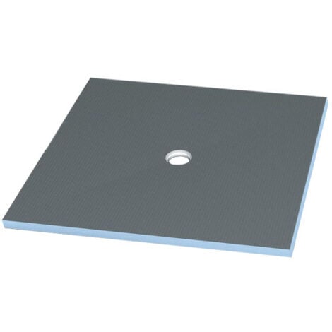 Receveur carré Wedi Fundo Primo écoulement centré 1000x1000x40mm