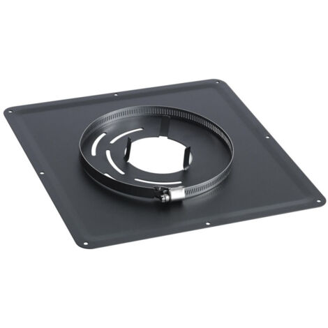 [126080-tEN] Plaque de propreté TEN 300x300mm pour poêle à granulés D80mm noir