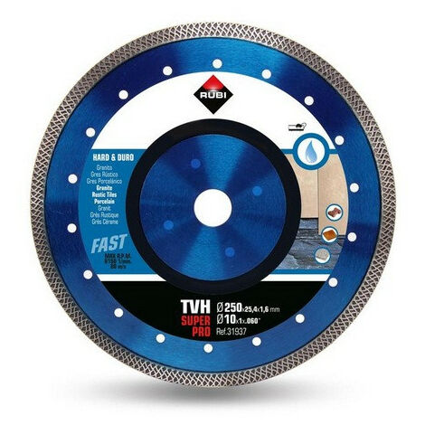 Diamanttrennscheibe TVH 250 Superpro RUBI Ø 250 mm für harte Materialien - 31937