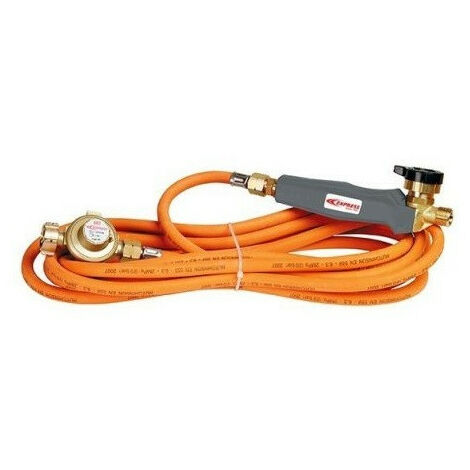 Guilbert Express - Dachdecker-Set mit 2 bar Druckregler + 4,75 m Schlauch + 3/8"-Hahngriff links