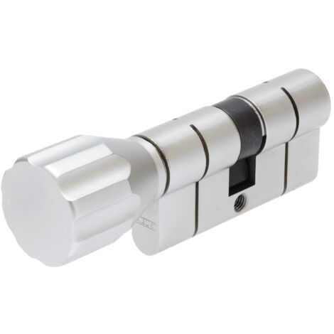 [33186-Abus] Cylindre à bouton EC-S NP 30x30 nickelé perle varié débrayable 5 clés